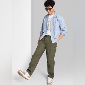 Original Use Mens Sz Small Cargo Pants Joggers 32x30 Olive Green NWT